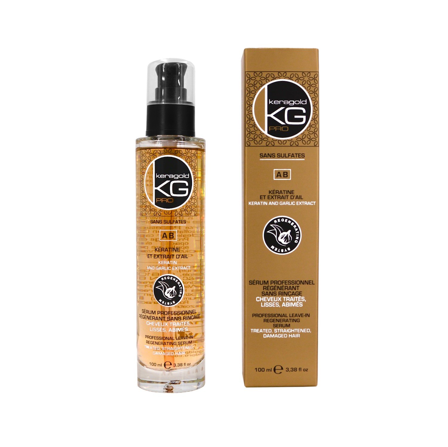 KERAGOLD CRISTAL LIQUIDE KERATINE CHEUVEUX TRAITES ET TRES ABIMES