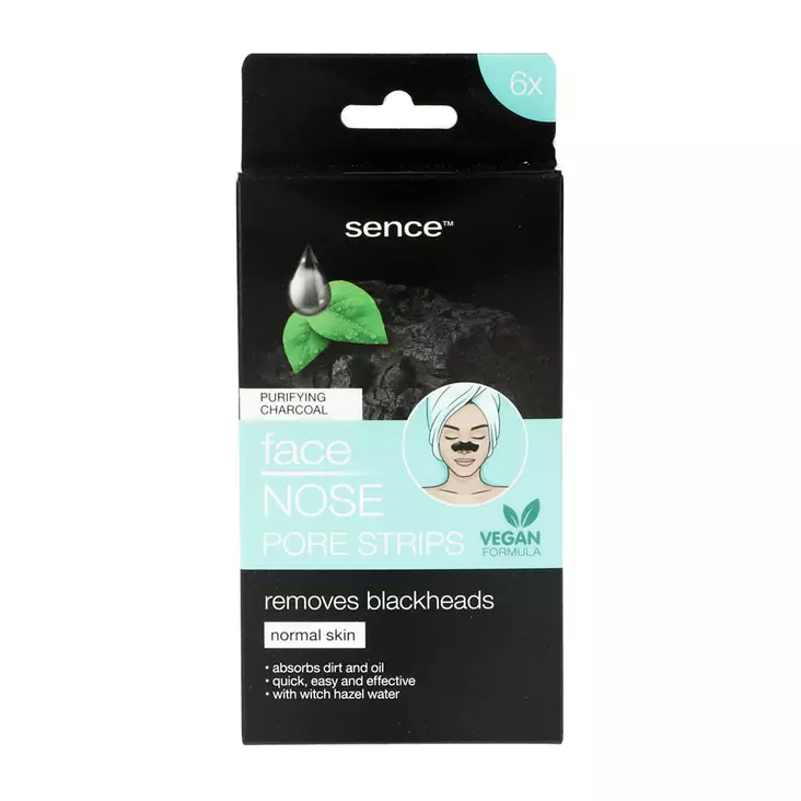 SENCE FACE NOSE REMOVES BLACK HEADS CHARCOAL