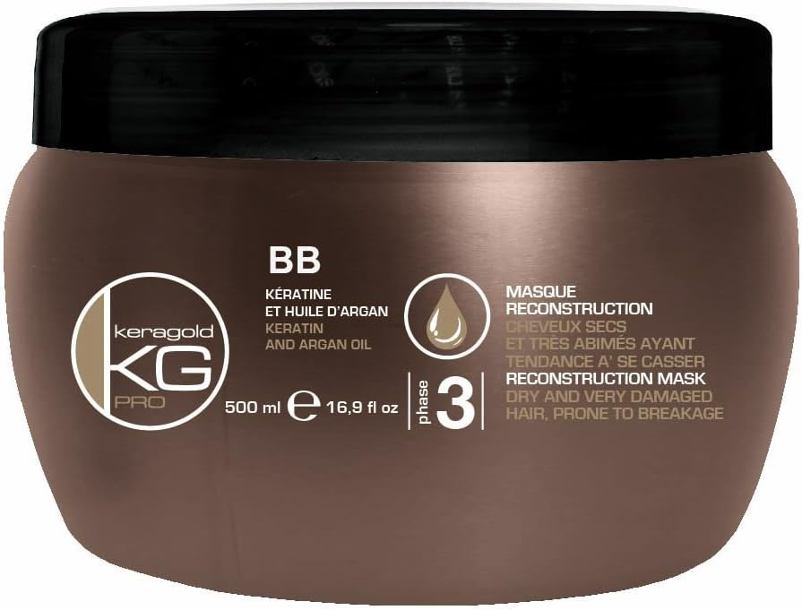 KERAGOLD MASQUE CHEVEUX BB KERATINE ET HUILE D'ARGON 500ML