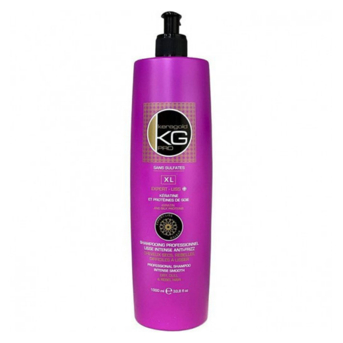 KERAGOLD SHAMPOO 1000ML XL KERATINE ET PROTEINES DE SOIE