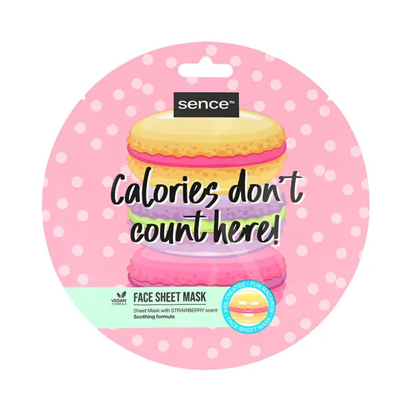 SENCE FACE SHEET MASK CALORIES MACARON 20ML