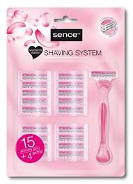 SENCE RASOIR +RECHARGES FEMME 15+4 PCS