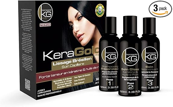 KERAGOLD KIT LISSAGE BRESILIEN 3\/120ML