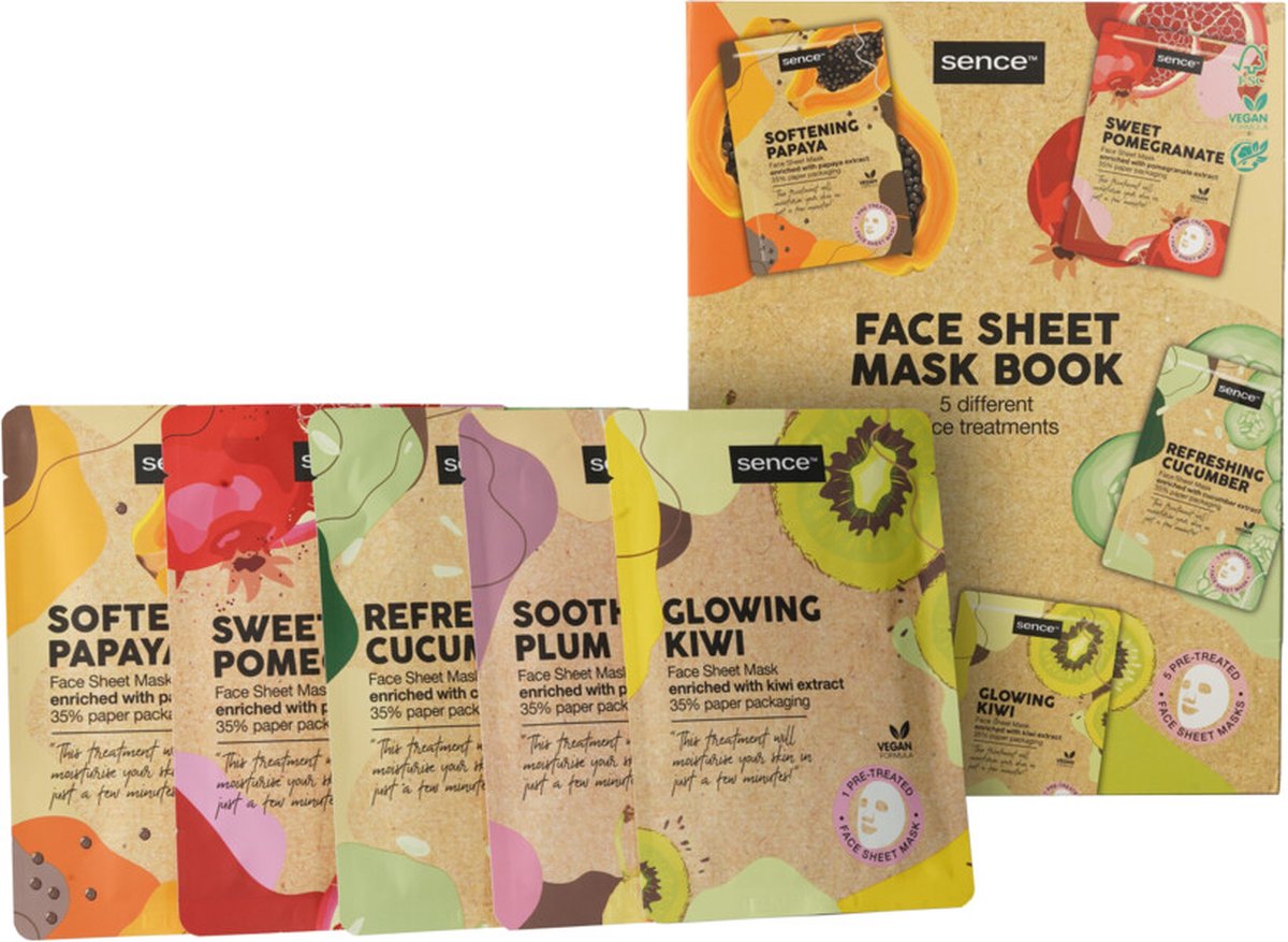 SENCE FACE SHEET MASK BOOK 5*20ML