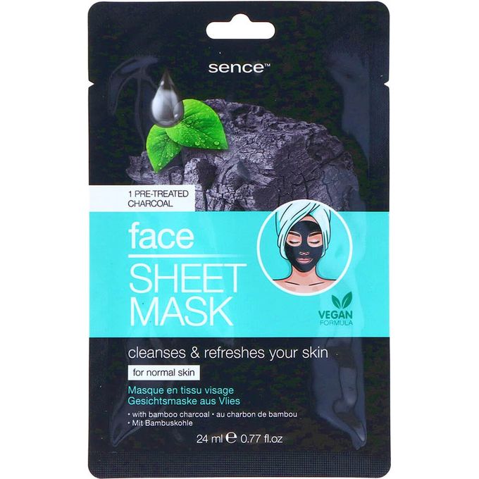 SENCE MASK TISSUE CHARCOAL 24ML